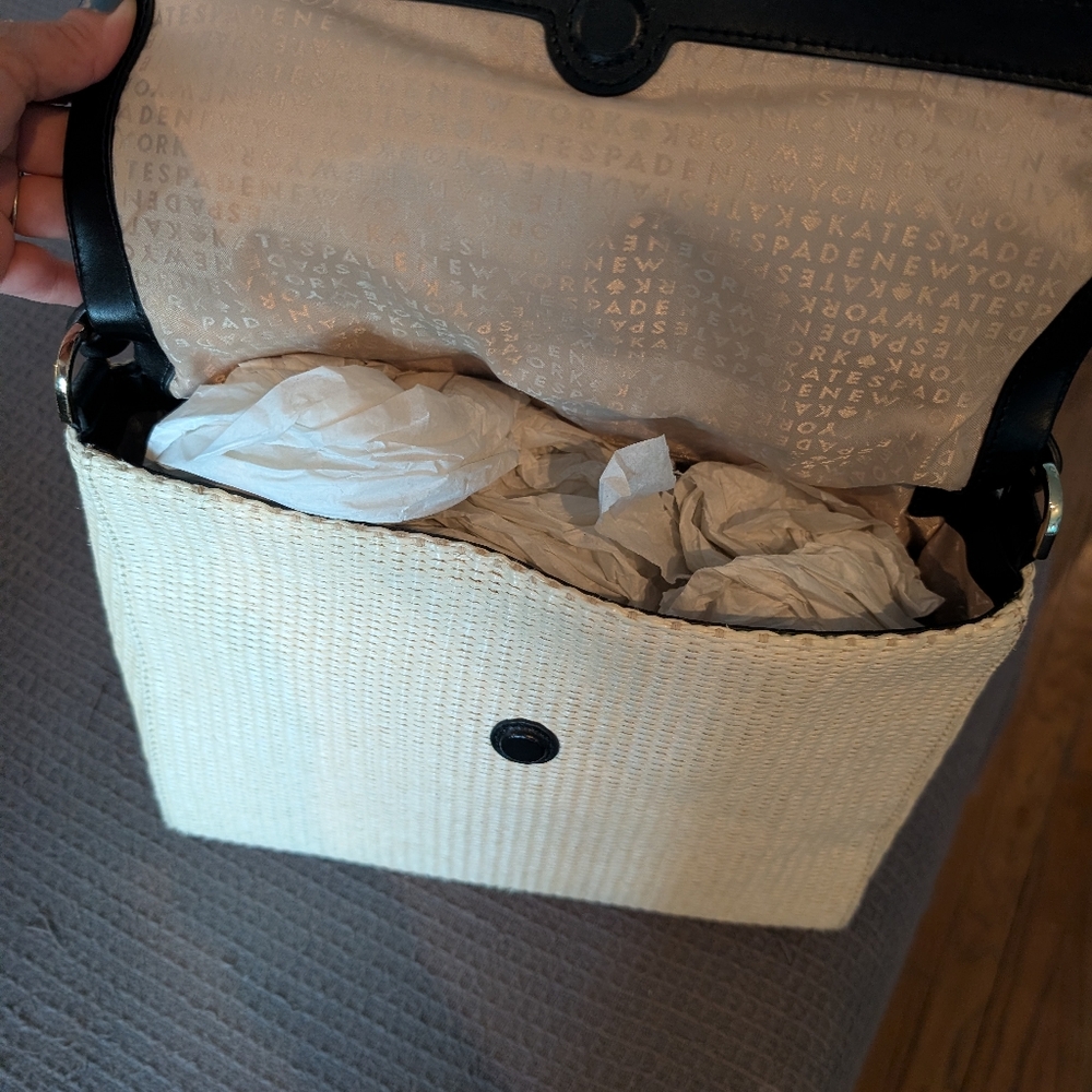 Like New Kate Spade Leather Woven Bag - Picture 6 of 15